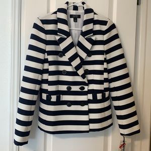 Halogen navy blue and white blazer ⚓️🥰